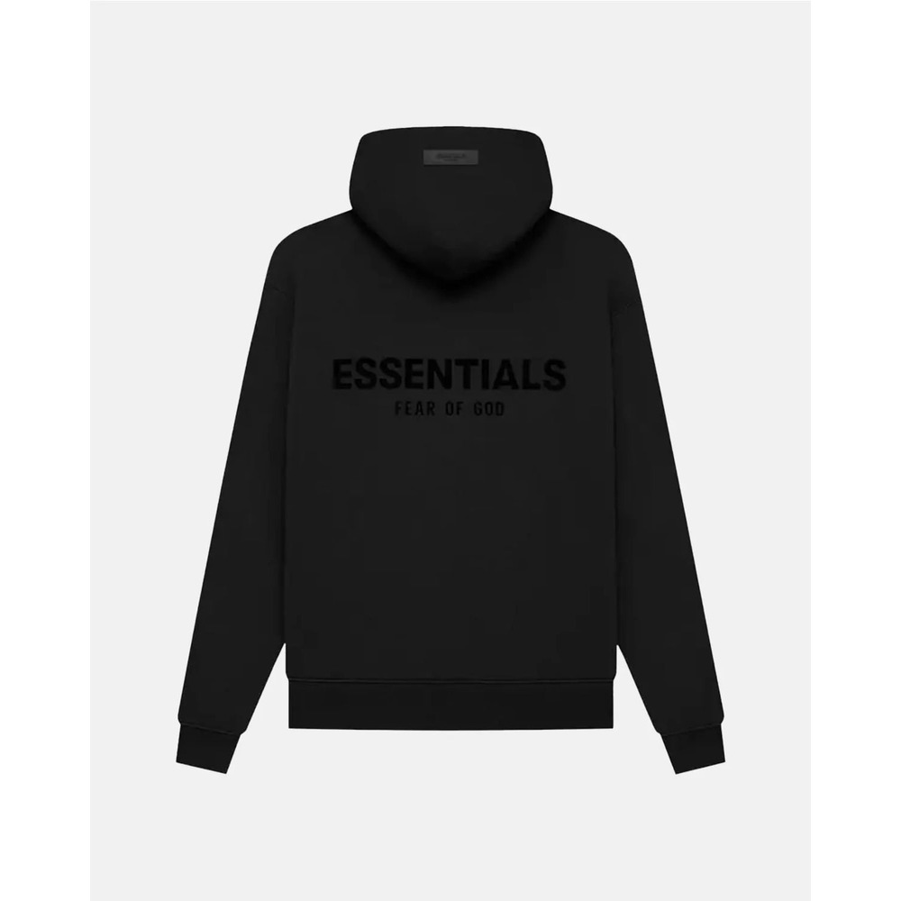 Fear of God Essentials Hoodie Stretch Limo Large Black New With Tags